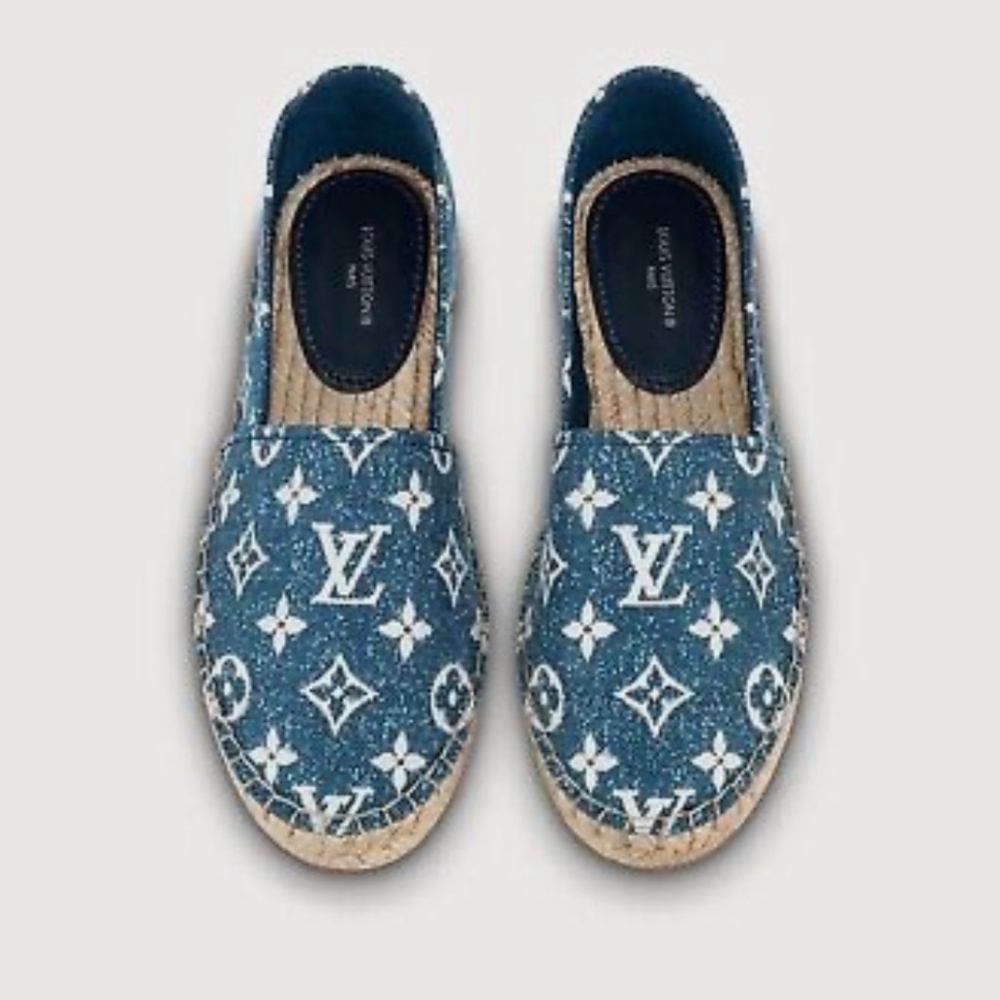 LV demin monogram starboard espadrilles